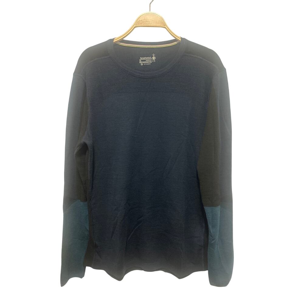 Smartwool Men's Intraknit Thermal Merino Colorblock Crew Base Layer Sweater XL
